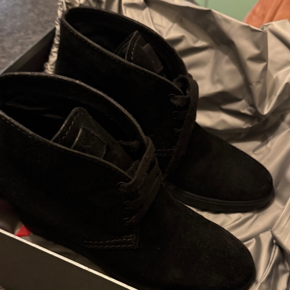 Prada Milano Wedge Bootie, blk, size 36.5, box and dust bag, excellent condition - Picture 10 of 10